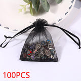 Maxbell 100Pcs Halloween Gift Bag with Drawstring Decor Candy Bag for Party Supplies