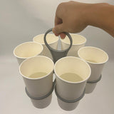 Maxbell Fold Away Cup Carrier Sturdy Organizer Beverage Holder for Office Car Picnic