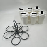 Maxbell Fold Away Cup Carrier Sturdy Organizer Beverage Holder for Office Car Picnic