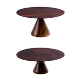 Maxbell Round Cake Stand Elegant Cake Stand Display for Anniversary Event Countertop 21cmx21cmx10cm