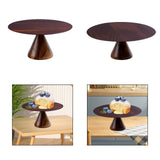 Maxbell Round Cake Stand Elegant Cake Stand Display for Anniversary Event Countertop 21cmx21cmx10cm