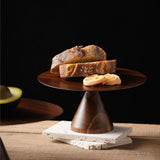 Maxbell Round Cake Stand Elegant Cake Stand Display for Anniversary Event Countertop 21cmx21cmx10cm
