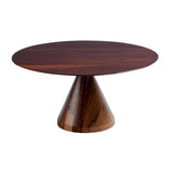 Maxbell Round Cake Stand Elegant Cake Stand Display for Anniversary Event Countertop 21cmx21cmx10cm