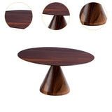 Maxbell Round Cake Stand Elegant Cake Stand Display for Anniversary Event Countertop 21cmx21cmx10cm