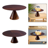 Maxbell Round Cake Stand Elegant Cake Stand Display for Anniversary Event Countertop 21cmx21cmx10cm