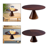 Maxbell Round Cake Stand Elegant Cake Stand Display for Anniversary Event Countertop 21cmx21cmx10cm