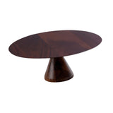 Maxbell Round Cake Stand Elegant Cake Stand Display for Anniversary Event Countertop 26cmx26cmx10cm