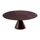 Maxbell Round Cake Stand Elegant Cake Stand Display for Anniversary Event Countertop 26cmx26cmx10cm