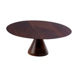 Maxbell Round Cake Stand Elegant Cake Stand Display for Anniversary Event Countertop 26cmx26cmx10cm