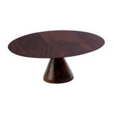 Maxbell Round Cake Stand Elegant Cake Stand Display for Anniversary Event Countertop 26cmx26cmx10cm