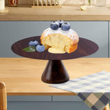 Maxbell Round Cake Stand Elegant Cake Stand Display for Anniversary Event Countertop 26cmx26cmx10cm