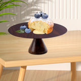 Maxbell Round Cake Stand Elegant Cake Stand Display for Anniversary Event Countertop 26cmx26cmx10cm