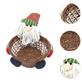 Maxbell Christmas Candy Storage Basket Christmas Decoration for Holiday Office Party