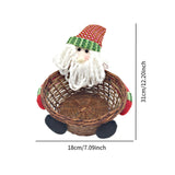 Maxbell Christmas Candy Storage Basket Christmas Decoration for Holiday Office Party