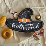 Maxbell Halloween Serving Tray Witch Hat Shaped Dessert Tray for Biscuits Home Cafes