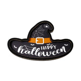 Maxbell Halloween Serving Tray Witch Hat Shaped Dessert Tray for Biscuits Home Cafes