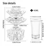 Maxbell Drink Dispenser Craft Transparent 6 Pourer for Game Beverage Party