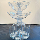 Maxbell Drink Dispenser Craft Transparent 6 Pourer for Game Beverage Party