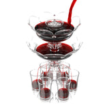 Maxbell Drink Dispenser Craft Transparent 6 Pourer for Game Beverage Party