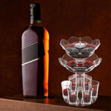 Maxbell Drink Dispenser Craft Transparent 6 Pourer for Game Beverage Party