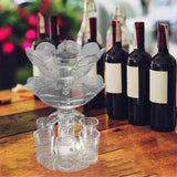 Maxbell Drink Dispenser Craft Transparent 6 Pourer for Game Beverage Party