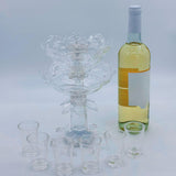 Maxbell Drink Dispenser Craft Transparent 6 Pourer for Game Beverage Party