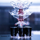 Maxbell Drink Dispenser Craft Transparent 6 Pourer for Game Beverage Party
