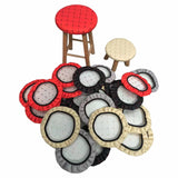 Maxbell Round Bar Stool Cover Soft AntiSlip Fashion Slipcover for Office Chairs Home Black