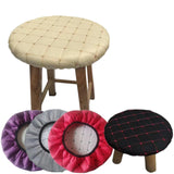 Maxbell Round Bar Stool Cover Soft AntiSlip Fashion Slipcover for Office Chairs Home Black