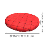 Maxbell Round Bar Stool Cover Soft AntiSlip Fashion Slipcover for Office Chairs Home Red