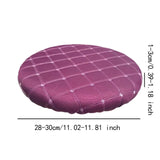 Maxbell Round Bar Stool Cover Soft AntiSlip Fashion Slipcover for Office Chairs Home Purple