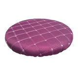 Maxbell Round Bar Stool Cover Soft AntiSlip Fashion Slipcover for Office Chairs Home Purple