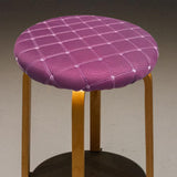 Maxbell Round Bar Stool Cover Soft AntiSlip Fashion Slipcover for Office Chairs Home Purple