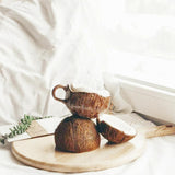 Maxbell Milk Mug Drinkware Water Cup Coconut Shaped Coffee Mug for Coffee Latte Cafe