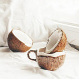 Maxbell Milk Mug Drinkware Water Cup Coconut Shaped Coffee Mug for Coffee Latte Cafe