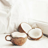 Maxbell Milk Mug Drinkware Water Cup Coconut Shaped Coffee Mug for Coffee Latte Cafe
