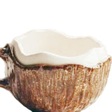 Maxbell Milk Mug Drinkware Water Cup Coconut Shaped Coffee Mug for Coffee Latte Cafe
