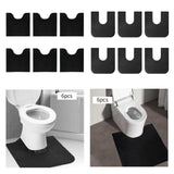 Maxbell 6x Bathroom Rugs Lightweight Commode Potty Mats for Hotel Home Dorm 21.7 inx23.6 in