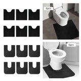 Maxbell 6x Bathroom Rugs Lightweight Commode Potty Mats for Hotel Home Dorm 21.7 inx23.6 in