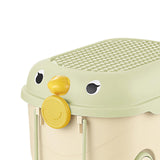 Maxbell Toy Storage Box Nursery Cute Organizer Bin with Handle for Puzzles Toys Book M Green 1PC