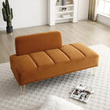 Maxbell 56.3"Inch Modern End of Bed Bench,Velvet Fabric Upholstered 2Seater Sofa