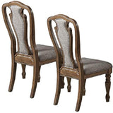 Maxbell Set of 2 Dining Chairs Upholstered Tufted unique Design Chairs Back Cushion