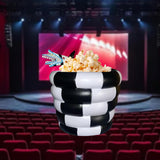 Maxbell Sandworm Popcorn Bucket Prop Gift Popcorn Box for Home Halloween Movie Night