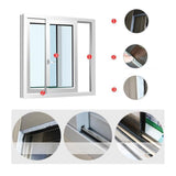 Maxbell Weather Strip Strong Stickiness Waterproof Dustproof Window Door Seal Strip Brown