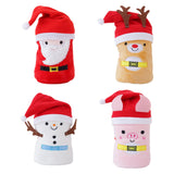 Maxbell Throw Blanket Warm Cartoon Christmas Winter Blankets Decorative Wrap Blanket Santa Claus