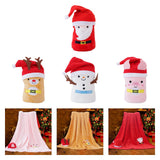 Maxbell Throw Blanket Warm Cartoon Christmas Winter Blankets Decorative Wrap Blanket Santa Claus