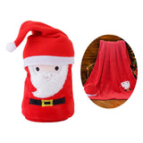 Maxbell Throw Blanket Warm Cartoon Christmas Winter Blankets Decorative Wrap Blanket Santa Claus