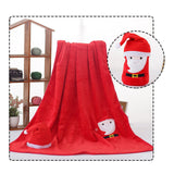 Maxbell Throw Blanket Warm Cartoon Christmas Winter Blankets Decorative Wrap Blanket Santa Claus