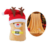 Maxbell Throw Blanket Warm Cartoon Christmas Winter Blankets Decorative Wrap Blanket Elf
