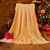 Maxbell Throw Blanket Warm Cartoon Christmas Winter Blankets Decorative Wrap Blanket Elf